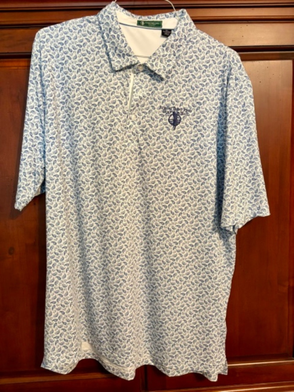 Robert Trent Jones Like New Mens Polo Size XL Paisley